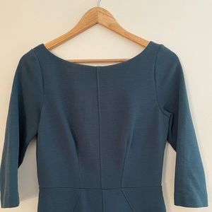 Boden dark teal fitted dress, size 6R